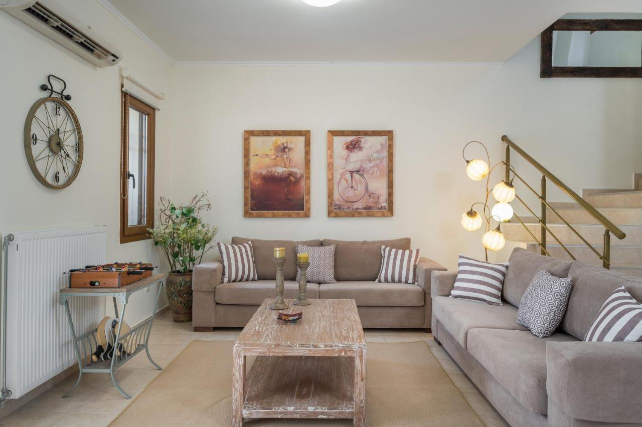 גאורגיופוליס Family-Friendly Villa Bluefairy Dafni With Pool, Walk To Restaurants! מראה חיצוני תמונה